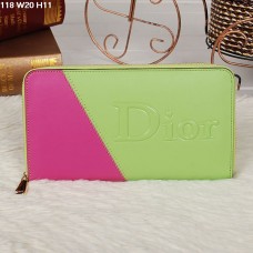 Cartera con cremallera Christian Dior Multicolor Lima/Melocotón 118