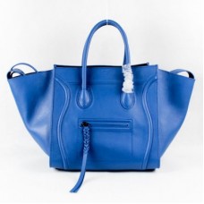 Bolsos Celine Boston de piel azul cielo
