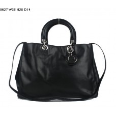 Bolso Dior Diorissimo de piel napa negra (herrajes plateados) 9627