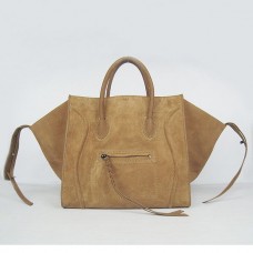 Bolsos Boston de ante color albaricoque de Celine