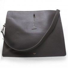 Bolso de hombro Celine Original de piel gris 3355