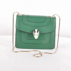Bolso de hombro Bvlgari Serpenti Original de piel verde 604 Bolso de hombro Bvlgari Serpenti Original de piel verde 604