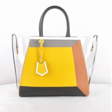 Bolso Fendi 2Jours amarillo transparente de PVC Bolso Fendi 2Jours amarillo transparente de PVC