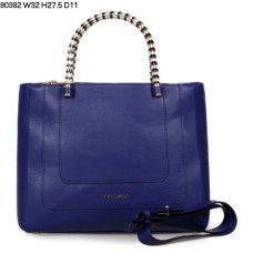 Bolso de mano Bvlgari nuevo, de piel de becerro Serpenti, color morado, modelo 80382