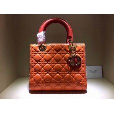 Réplica de bolso Dior Lady Default color naranja