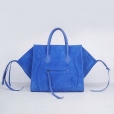 Bolsos Celine Boston de ante azul