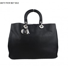 Bolso Dior Diorissimo Jumbo de piel napa negra (herrajes plateados) 18373