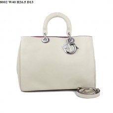 Bolso Dior Diorissimo Jumbo de piel napa beige (herrajes plateados) 8002