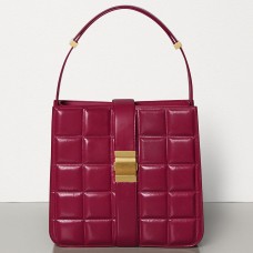 Bolso Marie acolchado de Bottega Veneta en piel de becerro de papel Amaranto