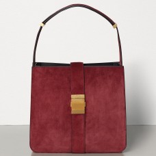 Bolso Marie de Bottega Veneta en ante color burdeos.