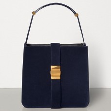 Bolso Marie de Bottega Veneta en ante azul marino.