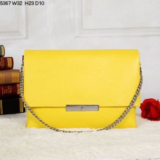 Bolso de hombro Celine Blade Flap de piel de becerro color amarillo limón 5367 Bolso de hombro Celine Blade Flap de piel de becerro color amarillo limón 5367