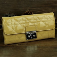 Cartera Dior con solapa 9002 amarilla