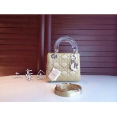 Réplica del bolso Dior Lady Default Totes color oro.