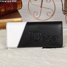 Cartera Christian Dior Multicolor Negra/Blanca con Solapa 119