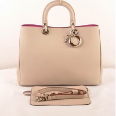 Bolso Dior Diorissimo Jumbo Beige de Piel Original (Herrajes Dorados) 602