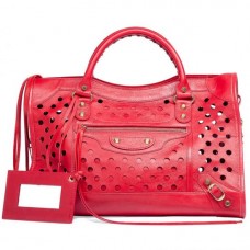 Balenciaga City Lunares Rojos