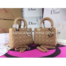 Réplica del bolso tote de piel Dior Lady Default