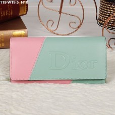 Cartera con solapa Christian Dior Multicolor Verde claro/Rosa claro 119 Cartera con solapa Christian Dior Multicolor Verde claro/Rosa claro 119