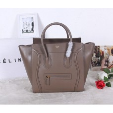 Bolso tote grande Celine color gris oscuro