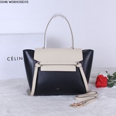 Riñonera Celine de piel de becerro natural color crema y negro Riñonera Celine de piel de becerro natural color crema y negro