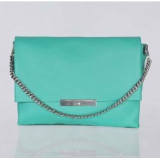 Bolso de hombro Celine Blade Flap de piel original, color verde, modelo 3078A Bolso de hombro Celine Blade Flap de piel original, color verde, modelo 3078A