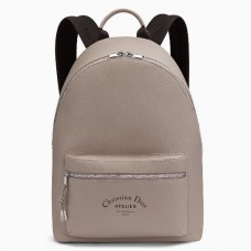 Mochila Dior Rider en piel de becerro beige