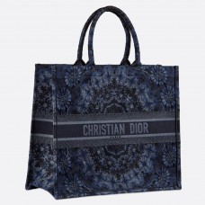 Bolso Dior Book Tote KaleiDiorscopic azul