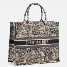 Bolso Dior Book Tote Toile De Jouy
