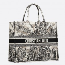 Bolso Tote Dior Book Con Motivo Toile De Jouy Carnivora