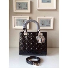 Réplica de lujo del bolso Dior Lady Default negro