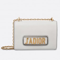 Bolso Dior J'Adior blanco de piel de becerro con solapa