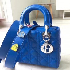Bolso Dior My Lady Dior en piel de cordero azul Bolso Dior My Lady Dior en piel de cordero azul