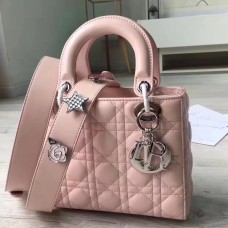 Bolso Dior My Lady Dior en piel de cordero rosa Bolso Dior My Lady Dior en piel de cordero rosa