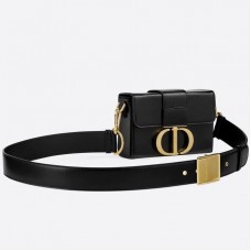 Bolso Dior 30 Montaigne Box en piel de cordero negra