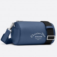 Neceser Dior Roller en piel de becerro granulada azul Neceser Dior Roller en piel de becerro granulada azul