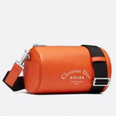 Neceser Dior Roller en piel de becerro granulada naranja Neceser Dior Roller en piel de becerro granulada naranja