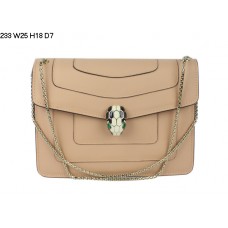 Bolso de hombro Bvlgari Serpenti de piel de becerro GM, color rosa, 233 Bolso de hombro Bvlgari Serpenti de piel de becerro GM, color rosa, 233