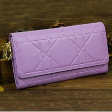 Christian Dior Cartera Continental Cannage De Charol 0016 Lavanda Christian Dior Cartera Continental Cannage De Charol 0016 Lavanda