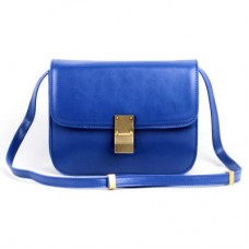 Bolso Celine Clasp Classic Box mediano azul