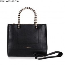 Bolso de mano Bvlgari New Hand Carry Serpenti Ferrari de piel negra 80381 Bolso de mano Bvlgari New Hand Carry Serpenti Ferrari de piel negra 80381