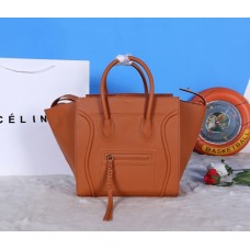Bolso Celine Boston de piel de becerro marrón