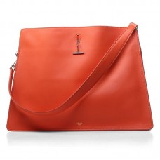 Bolso de hombro Celine Original de piel naranja 3355