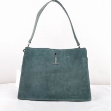 Bolso Celine EDGE de piel de ante verde 309